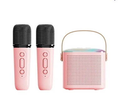 Karaoke Bluetooth Speaker With 2 Wireless Mic